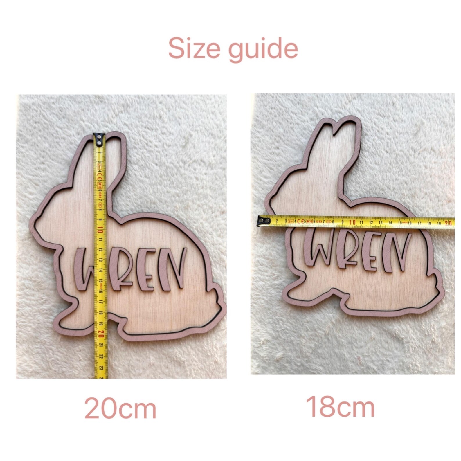 Personalized Bunny Name Wooden - Baby Nursery Wall Decor review and price