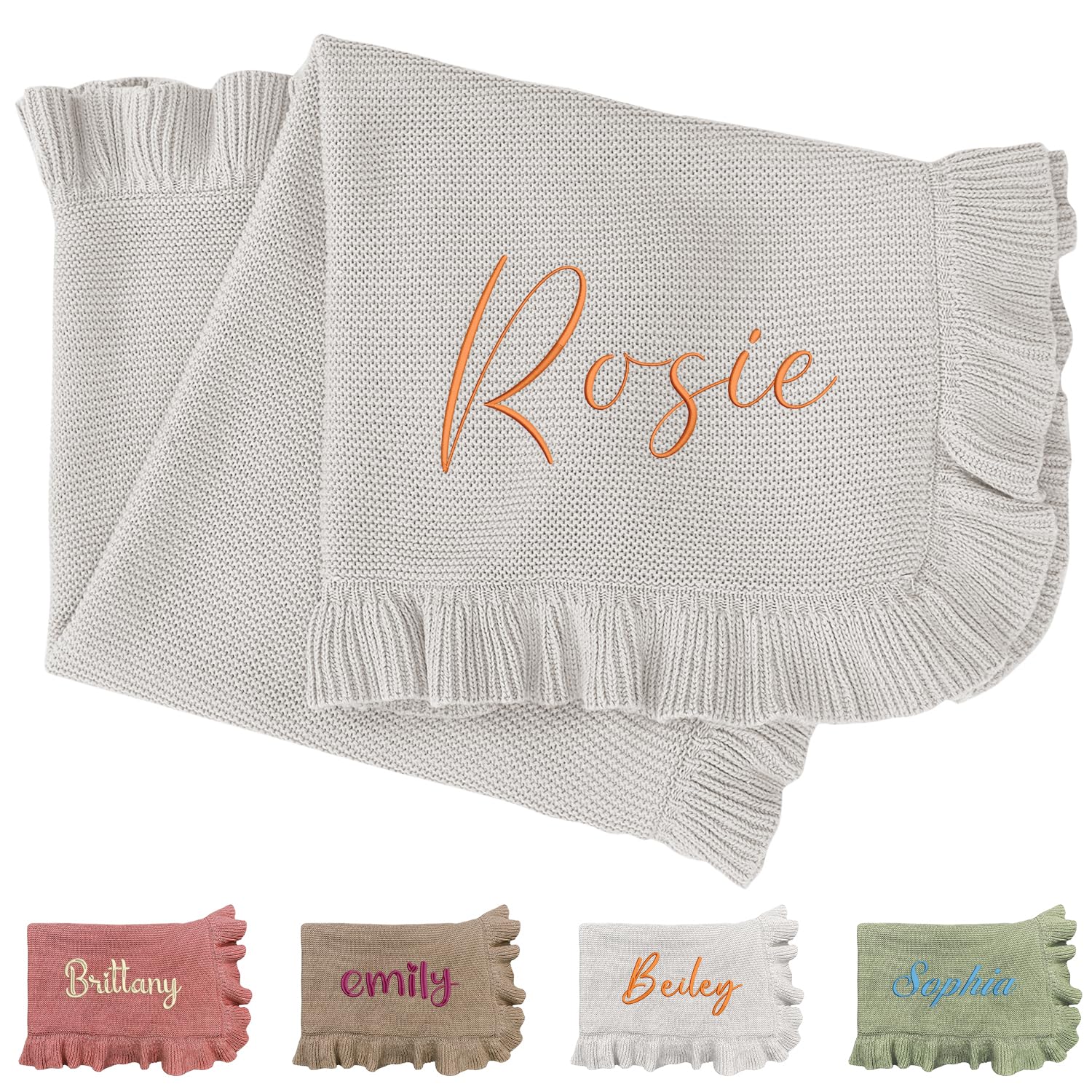 Personalized Knited Baby Blank - Baby Nursery Embroidery review and price