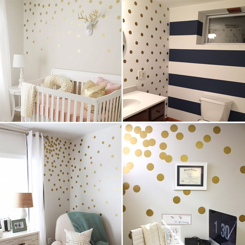 Shiny Rose Yellow Polka Dots W - Baby Nursery Yellow review and price