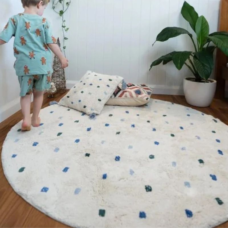 Dot Fluffy Carpet Living Room  - Baby Nursery Carpet review and price