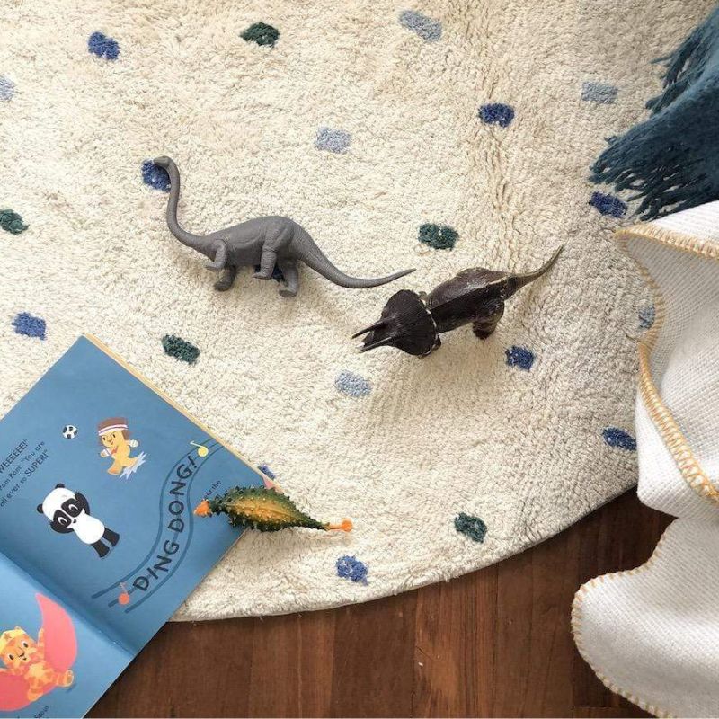Dot Fluffy Carpet Living Room  - Baby Nursery Carpet review and price
