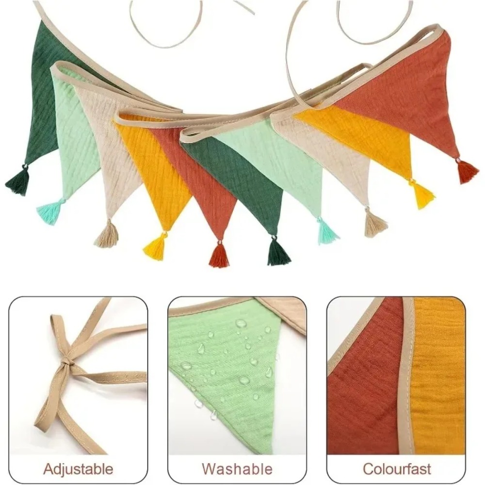 20 PCS  Fabric Flag Banners Mu - Baby Nursery Bunting review and price