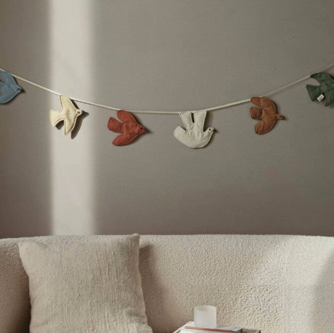 Nordic Ins Style Bird Hanging  - Baby Nursery Bunting review and price