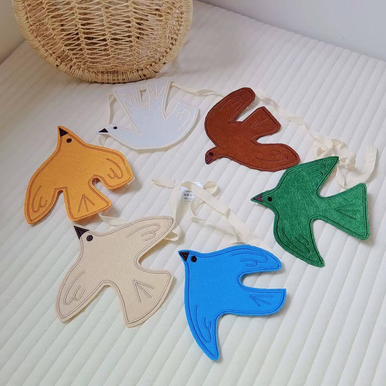 Nordic Ins Style Bird Hanging  - Baby Nursery Bunting review and price