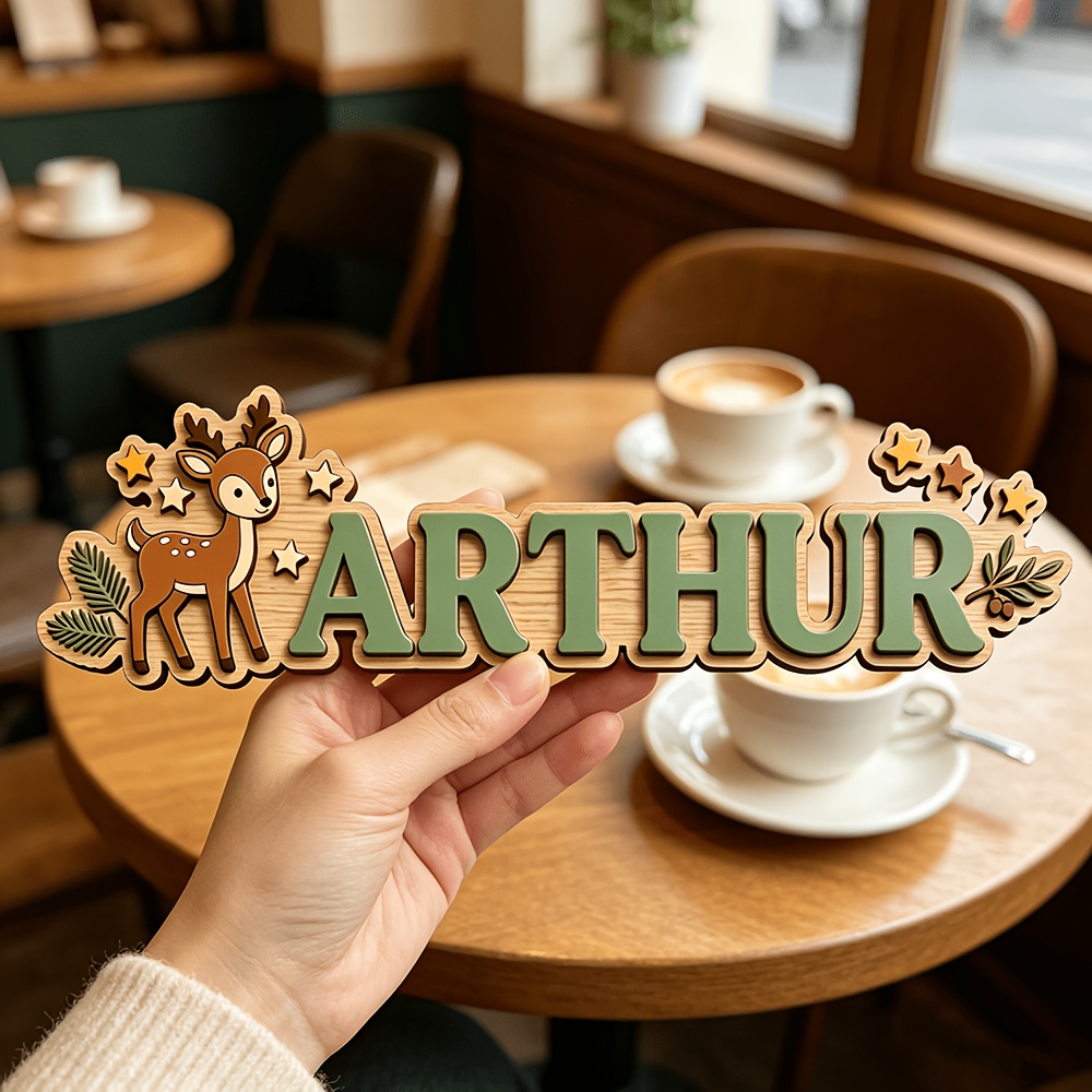 Custom Deer & Star Wooden Name - Baby Nursery Baby review and price