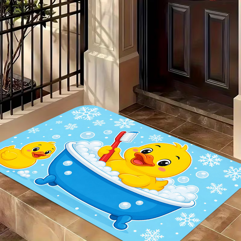 Cute Yellow Duck Bath Flannel  - Baby Nursery Yellow review and price