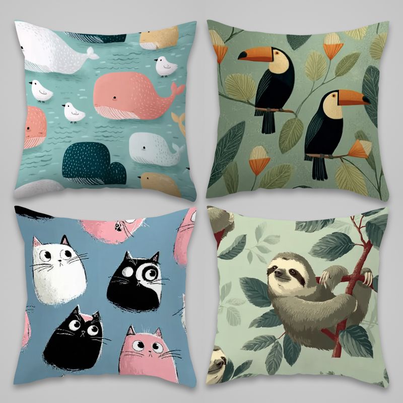 4 Piece Pillowcase Set Cute An - Baby Nursery Ocean review and price