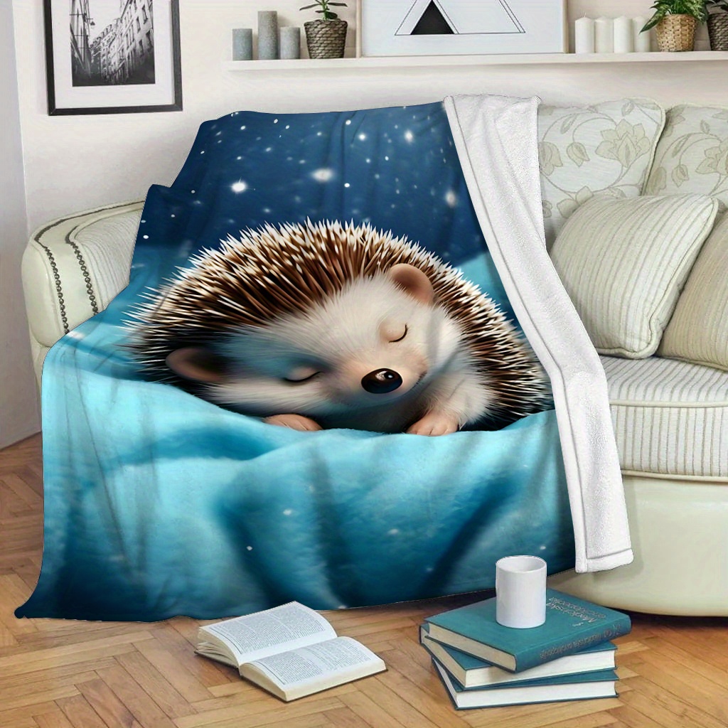 Cute Hedgehog Nursery Blanket  - Baby Nursery In Hospital review and price