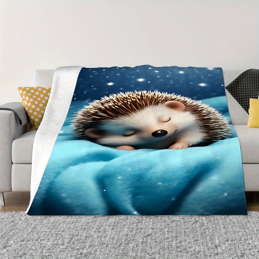 Cute Hedgehog Nursery Blanket  - Baby Nursery In Hospital review and price