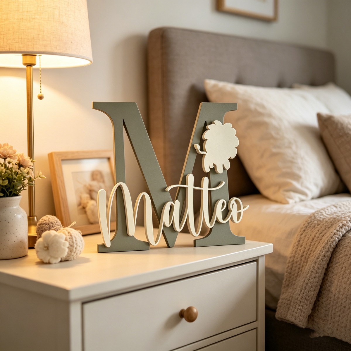 1Pc Custom Lion Name & Initial - Baby Nursery Wall Decor review and price