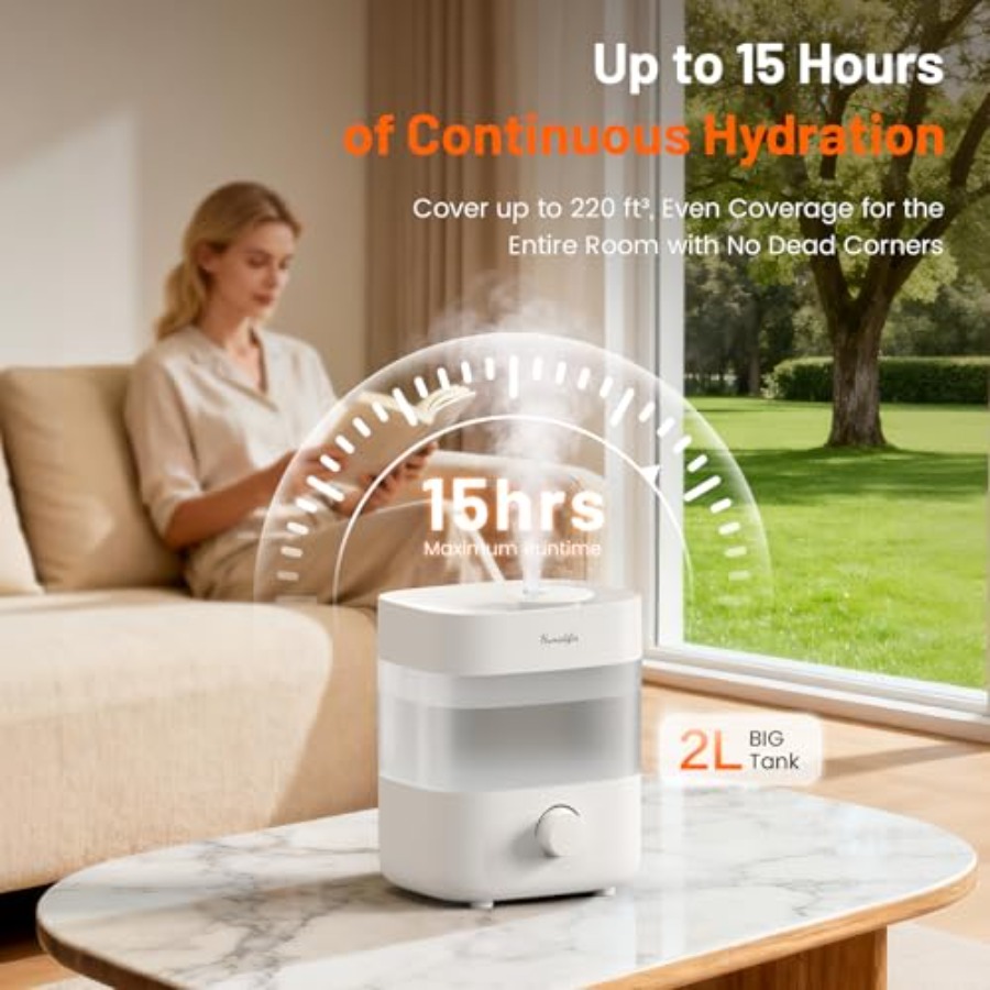 Bedroom Humidifier With 2L Top - Humidifier Nursery Quiet review and price