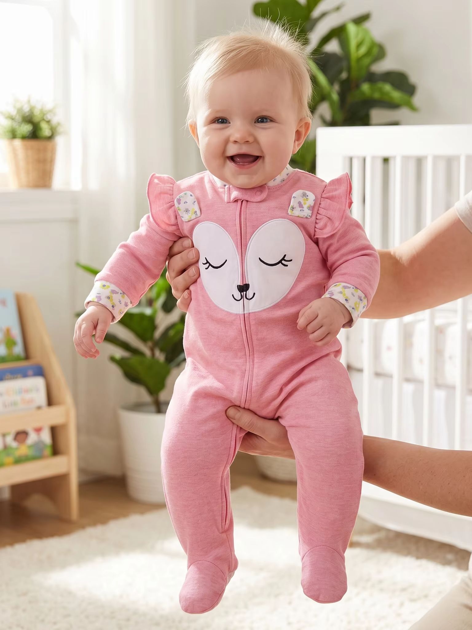 Pure Cotton Baby Footed Romper - Baby Nursery Embroidery review and price