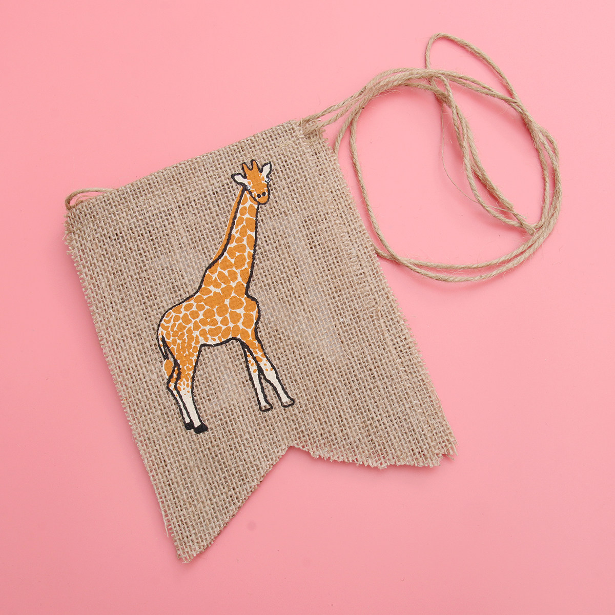 Giraffe Linen Banner One Print - Baby Nursery Bunting review and price