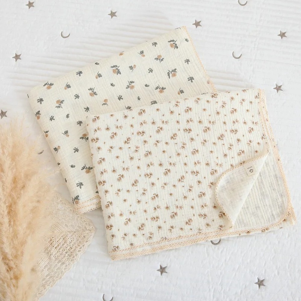 Soft Floral Muslin Baby Blanke - Swaddle Blanket Muslin review and price