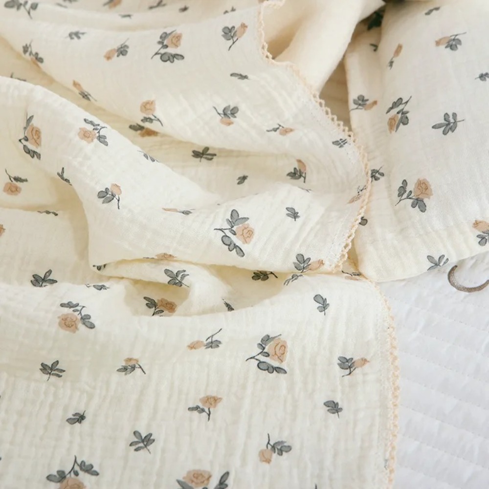Soft Floral Muslin Baby Blanke - Swaddle Blanket Muslin review and price
