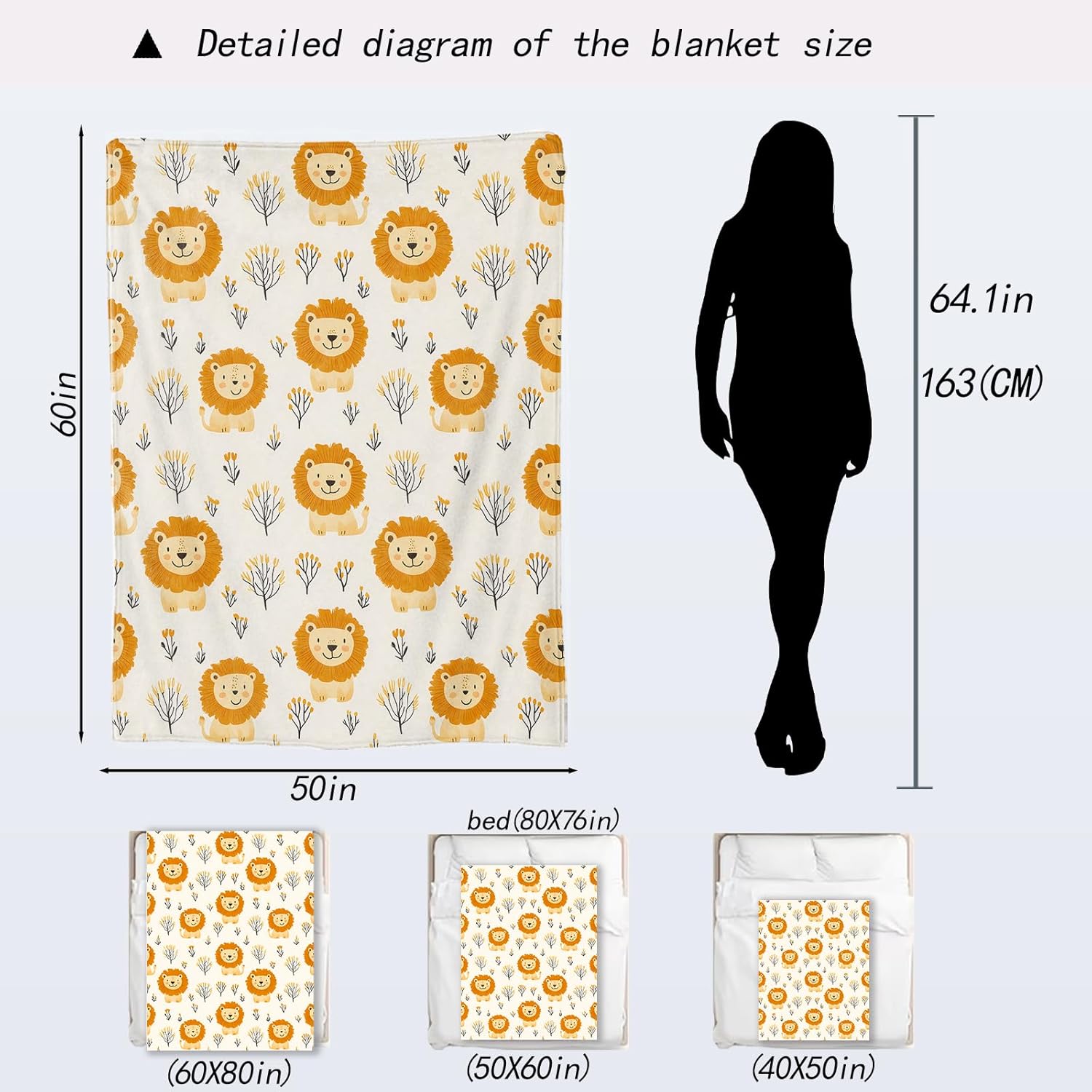 Ultra Soft Plush Lion Pattern  - Baby Nursery In Hospital review and price