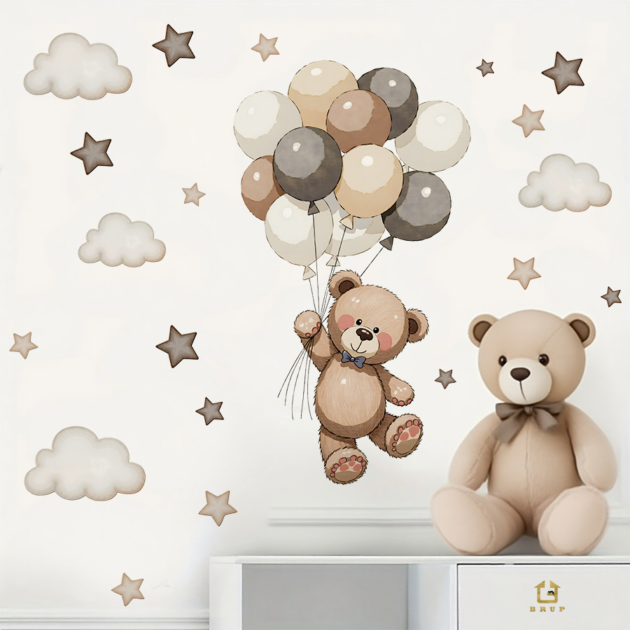Adorable Teddy Bear Wall Decal - Baby Nursery Wall Decor review and price