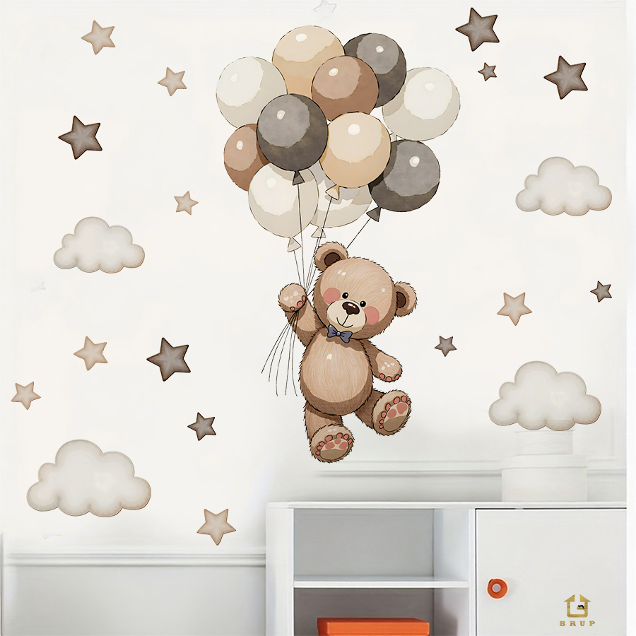 Adorable Teddy Bear Wall Decal - Baby Nursery Wall Decor review and price
