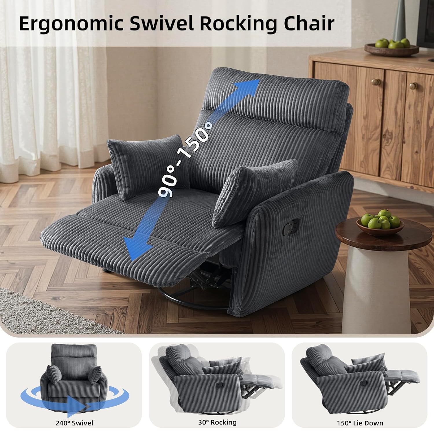 #Swivel Nursery Glider Recline - Rocking Chair Nursery review and price
