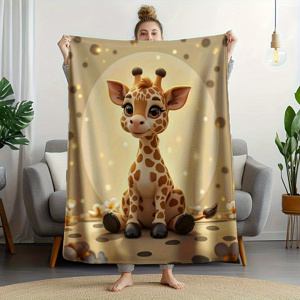 Adorable Giraffe Print Throw B - Baby Nursery In Hospital review and price