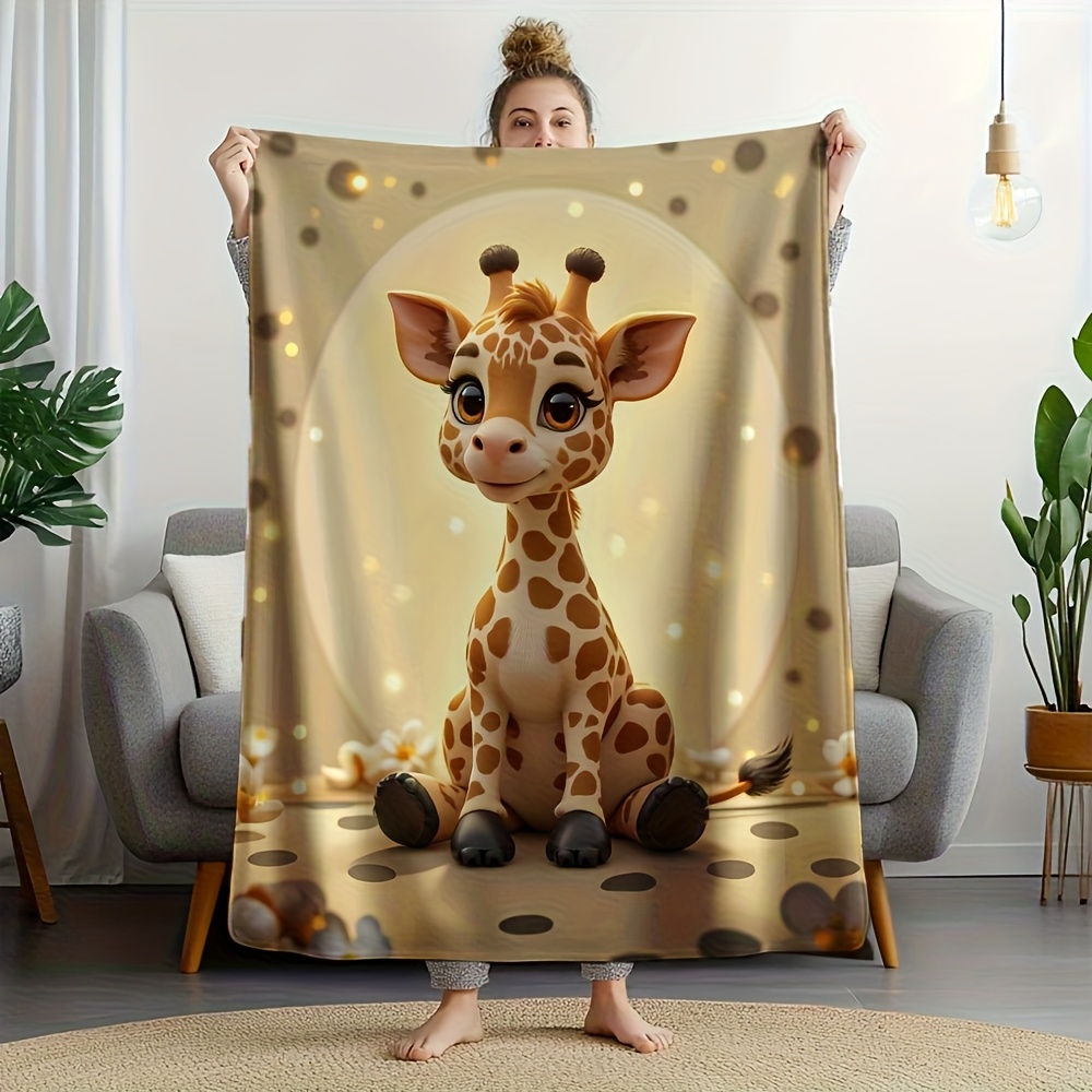 Adorable Giraffe Print Throw B - Baby Nursery In Hospital review and price