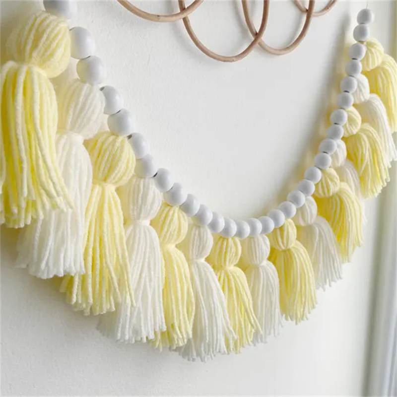 Yellow Boho Tassel Garlands Wa - Baby Nursery Yellow review and price