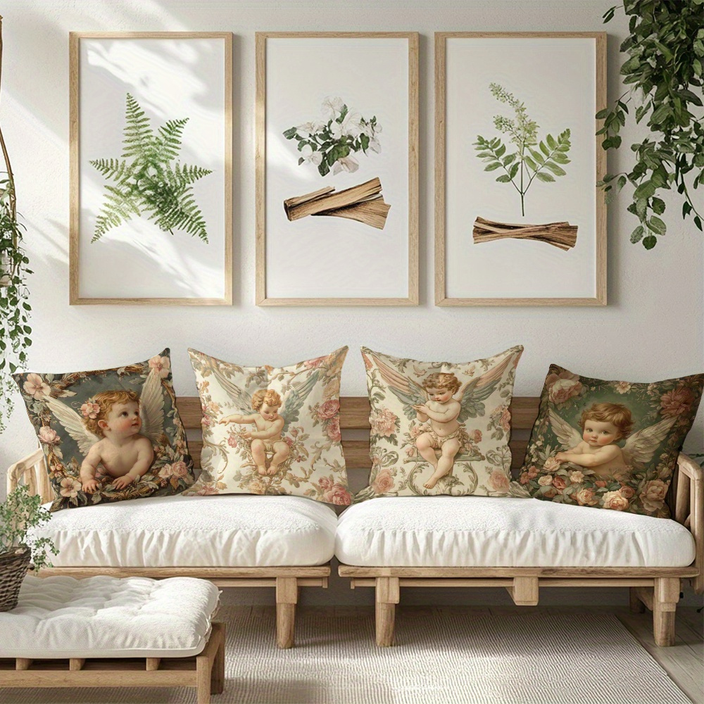 Printed Angel Floral Pillow Co - Baby Nursery Vintage review and price