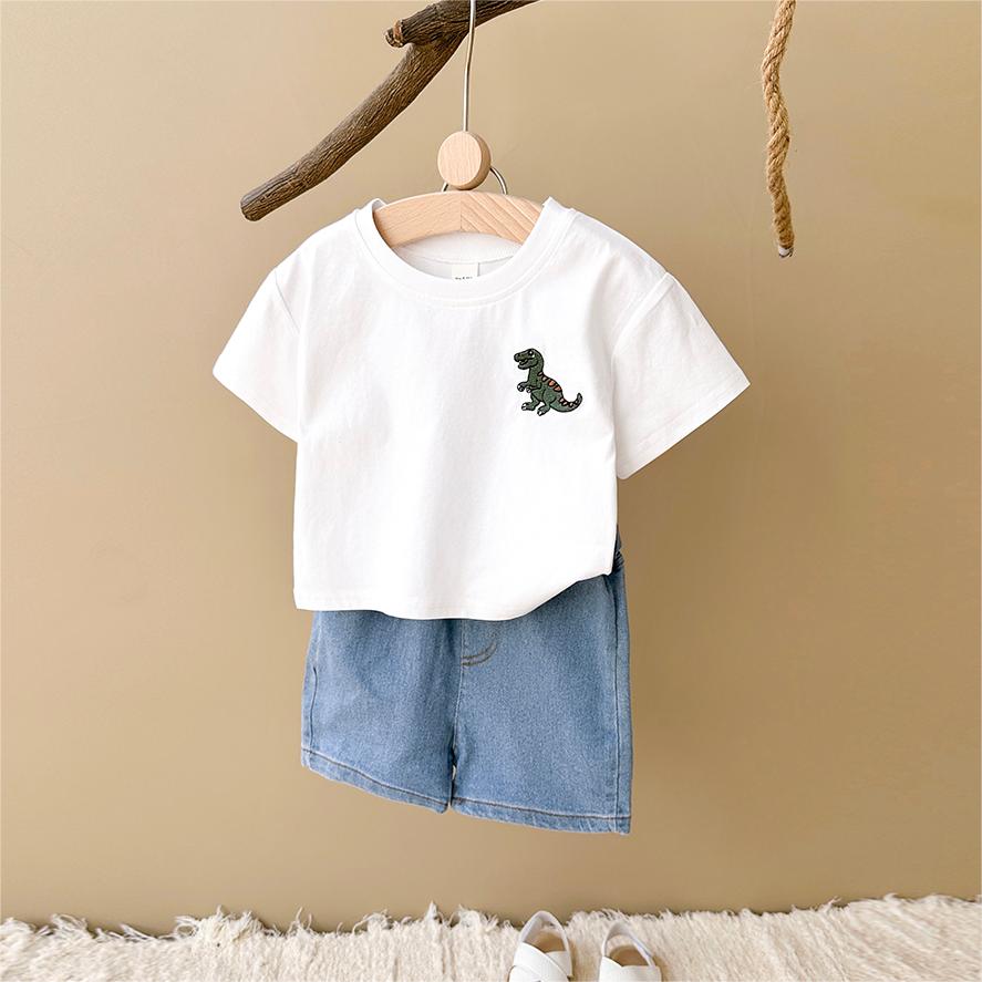 2Pcs/set Baby Clothes Dinosaur - Baby Nursery Embroidery review and price