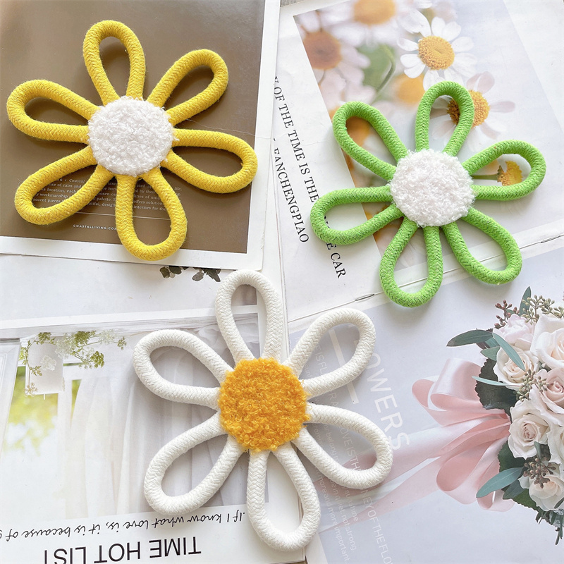 Cotton Rope Woven Daisy Flower - Baby Nursery Hanging Decor review and price