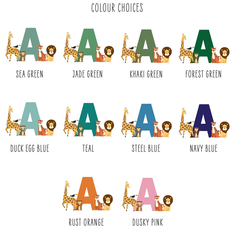 Personalised Name Jungle Anima - Baby Nursery Hanging Decor review and price
