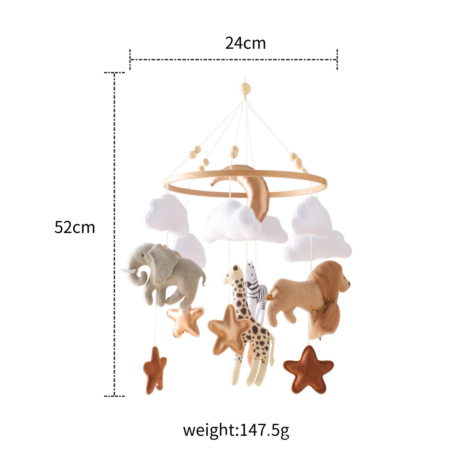 Hot Sale Nordic Handmade Felt  - Baby Nursery Bed review and price