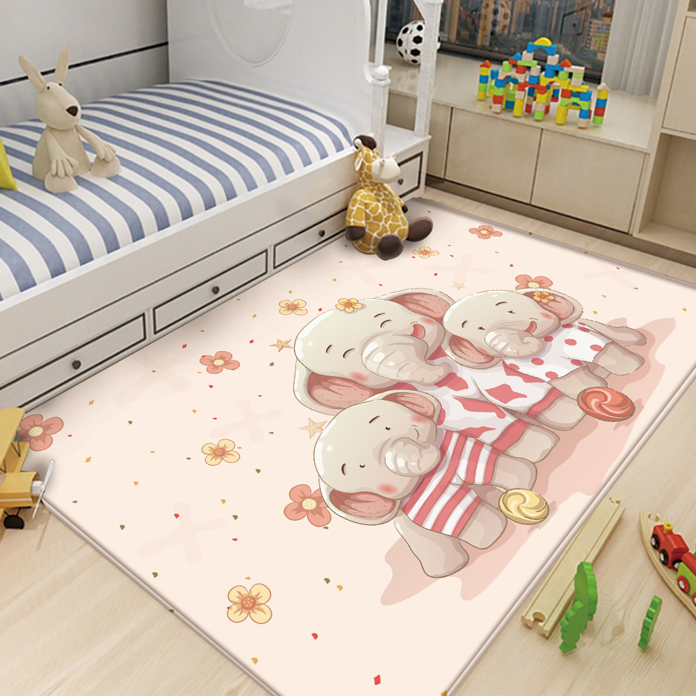 Warm Elephant Family Pattern K - Baby Nursery Carpet review and price