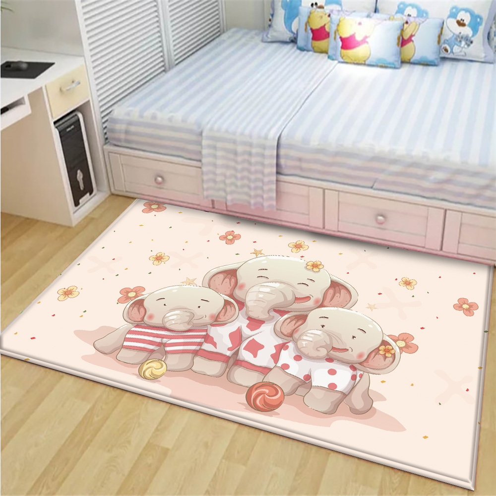 Warm Elephant Family Pattern K - Baby Nursery Carpet review and price
