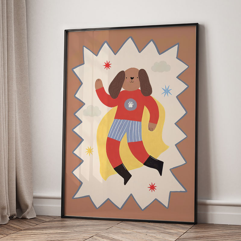 Funny Cartoon Super Cool Kid N - Baby Nursery Wall Decor review and price