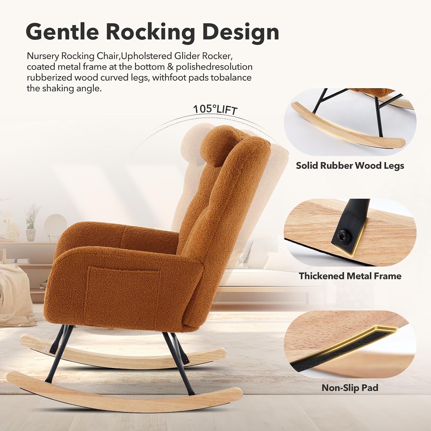 Teddy Glider Rocker Nursery Nu - Rocking Chair Nursery review and price